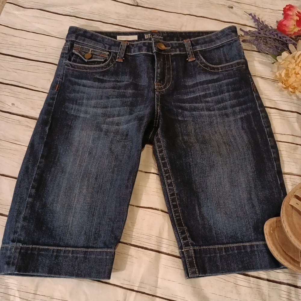 Kut from the Kloth Bermuda Denim Shorts sz 6